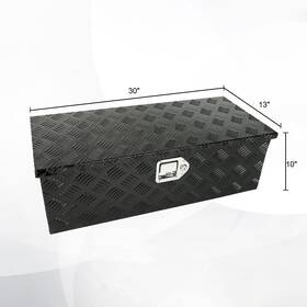 Littlestar2018 Tl55422z-g 30 Inch 13 10 Aluminum Truck Tool Box Car Trailer Pickup Underbody Toolbox Black