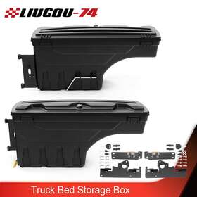 Lg-02isc2002tbk Liugou74 Fit For 05-20 Toyota Tacoma Rear Truck Bed Storage Box Toolbox Left And Right Side