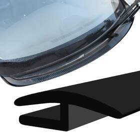 Llii-auto-11 Llii 1.7m/ 5.6ft Windshield Cowl Molding Rubber Seal Trim Black