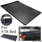 A-02eth3702abk Lock Hard Tri-fold Truck Bed Tonneau Cover Fit For 09-18 Dodge Ram 1500 Crew Cab