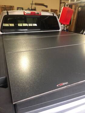 B1020049 Lomax Tri-fold Hard Truck Cover Black Matte Fits 2020 Gmc Colorado 6ft Bed