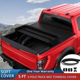 171103m32209k180203 Longhongauto 5ft 3fold Tonneau Cover Truck Bed Accessory For 04-12 Chevy Colorado Gmc Canyon