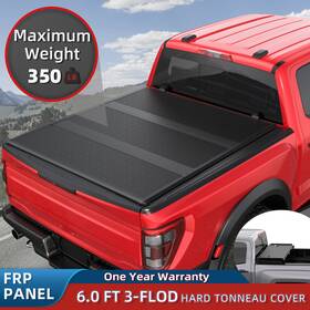 M042136-k Longhongauto 6ft Hard Tonneau Cover 3-fold For 1983-2011 Ford Ranger Truck Bed