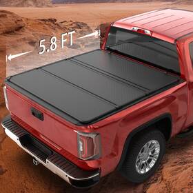 M042301k Longhongauto 5.8ft 3-fold Hard Aluminium Tonneau Cover For 2009-2025 Ram 1500 Truck Bed