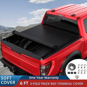 M44114wk Longhongauto 6ft Roll Up Vinyl Tonneau Cover For 2019-2023 Ford Ranger Truck Bed Waterproof