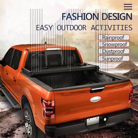 Love4kiki-direct 630128402532 6.5 Ft Tri Fold Bed Hard Cover For 09-18 Dodge Ram 1500 2500 3500 Pickup Truck