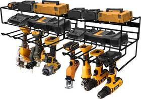 Qmned33 Lularine 2 In 1 Large Power Tool Organizer Drill Holder Wall Mount Storage Small