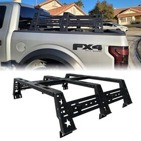 Luywte 753758268429 Truck Tail Box High Bed Frame/truck Luggage Rack Fits 09-21 Ford F150 And Raptor