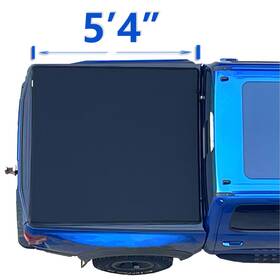 Spk97-nr084 Mamoru 5ft4 Inch Soft Roll Up Tonneau Cover For 2017-2025 Honda Ridgeline Truck Bed