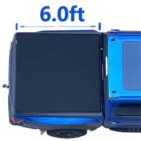 Spk97-nr104 Mamoru 6ft Soft Roll Up Tonneau Cover For 94-04 Chevy S10 Gmc Sonoma Truck Bed Stepside