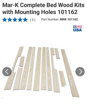Mrk-101162 Mar-k 63-66 Chevrolet C/k Series Pickup Truck Complete Bed Wood Kit With Mounting Holes