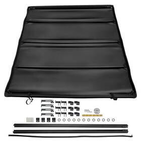 Maxpeedingrods 956g1l 6ft Soft Tonneau Cover For Nissan Frontier King Cab 2005-2025 Roll Up With Lamp