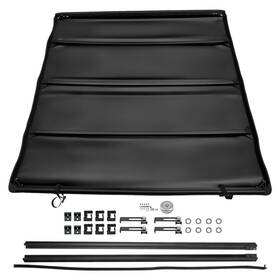 9egpa7 Maxpeedingrods 5.5ft Roll-up Truck Bed Tonneau Cover For Toyota Tundra Crew Max 2007-21 Black