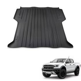 Gl3irs Maxpeedingrods Rear Cargo Liner For Ford Ranger 2024 5ft Black Tpe All Weather Luggage Mat