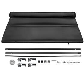 Isq1pd Maxpeedingrods Soft Roll-up Tonneau Cover 5ft For Toyota Tacoma Fleetside 05-2015 With Lamp