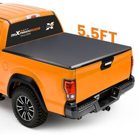 Jlh5u9 Maxpeedingrods 5.5ft Roll-up Vinyl Tonneau Cover For Toyota Tundra Crew Max 2007-21 With Led Lamp