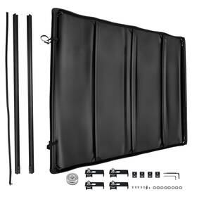 Maxpeedingrods Kr9iqc 5ft Soft Roll-up Tonneau Cover Fit For Toyota Tacoma 2016-2023 With Led Lamp