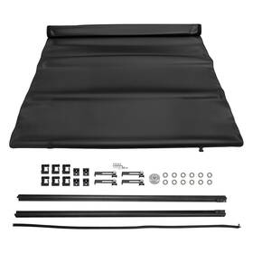 P1jbvq Maxpeedingrods Bed Soft Roll Up Tonneau Cover 6.7ft For Nissan Titan 16-2024 With Led Lamp