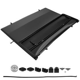 Rqkh3i Maxpeedingrods 6ft Soft Tonneau Cover Tri-fold For Gmc Canyon/colorado Bed 2015-2026 Vinyl