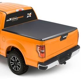 4-fold Maxpeedingrods Vdx1c9 6.5ft Tonneau Cover For Gmc Sierra Denali Silverado Hd 2007-2014 Black