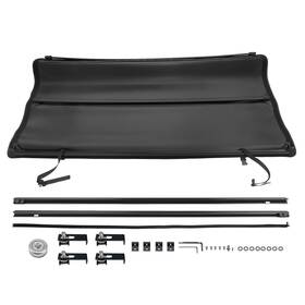 Zg1f2k Maxpeedingrods 5ft Roll Up Truck Bed Tonneau Cover For Toyota Tacoma Fleetside 2005-15 With Lamp