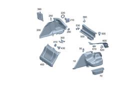 223-814-39-00 Mercedes-benz Genuine Holder