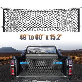 Mic-08-117 Mictuning Cargo Net For Pickup Truck Bed Heavy Duty Mesh Organizer 47 X 15.2 Inch