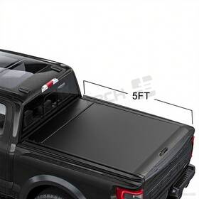 Sdrs-244d Moe-tech 5ft Hard Retractable Truck Bed Cover With Keys For Toyota Tacoma 2016-2023