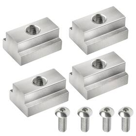Moeb-569 Moebulb T Slot Nuts Compatible With Toyota Tunda Tacoma Silver 4-pack V-ring