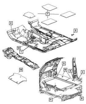 05142348aa Mopar Genuine Cargo Tie Down Loop 5142348aa