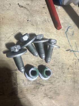 06510892aa Mopar 2019-2024 Oem Dodge Ram 2500 3500 Pickup Truck Rear Bumper Mounting Bolts Nuts