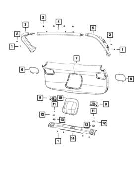 1wz94dx9aa Mopar Genuine Screw Cover - Plug