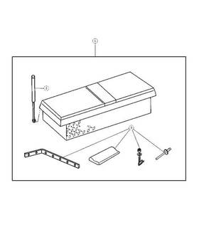 5018124aa Mopar Genuine Truck Tool Box Mounting Kit