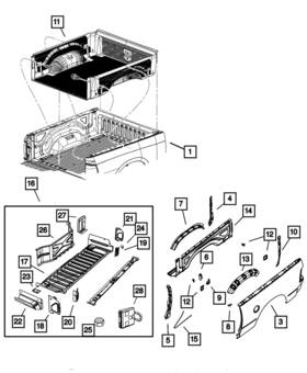 55397444ab Mopar Genuine Cargo Tie Down Loop