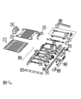 68095849aa Mopar Genuine Cargo Tie Down - Loop