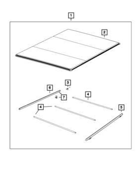 68161075aa Mopar 68161075ad Genuine Tonneau Cover - Rail