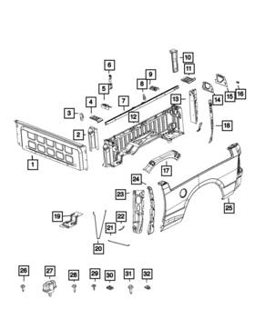 68171744ad Mopar Genuine Cargo - Rail