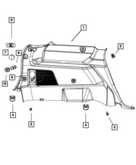 68193348aa Mopar Genuine Cargo Tie Down Loop