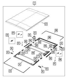 68229437aa Mopar Genuine Tonneau Frame Kit