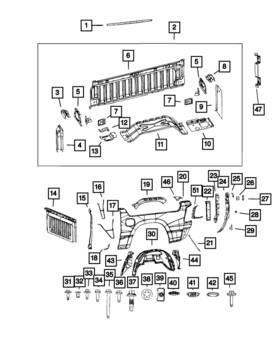 68295577ac Mopar Genuine Cargo Rail Left
