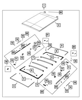 68372132aa Mopar Genuine Tonneau Frame Kit