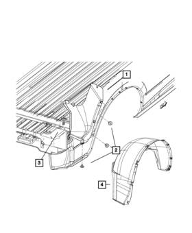 68400490aa Mopar Genuine Splash Shield Right