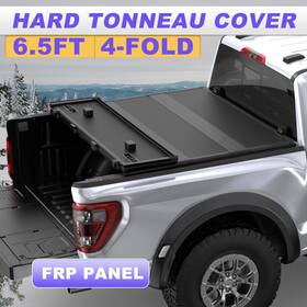 2025m4224302v0620 Mostmotor 6.5ft 4-fold Frp Hard Bed Tonneau Cover For 2007-2013 Chevy Silverado Gmc Sierra