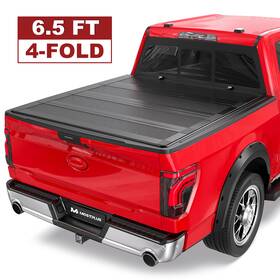 M042165a Mostplus 6.5ft 4fold Frp Truck Bed Tonneau Cover For 2021-2024 Ford F150 Half Low-profile