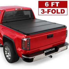 M042211a Mostplus 6ft Tri-fold Hard Bed Tonneau Cover For 2015-2022 Chevy Colorado Gmc Canyon