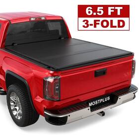 M042249a Mostplus 6.5ft Tri-fold Hard Tonneau Cover For 2014-2025 Chevy Silverado Gmc Sierra 1500