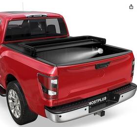 M32501ya Mostplus Tri Fold Soft Folding Truck Bed Tonneau Cover 05-23 Nissan Frontier 5ft