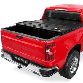 M422090 Mostplus Tri Fold Hard Truck Bed Tonneau Cover Compatible For Chevy Chevrolet -m