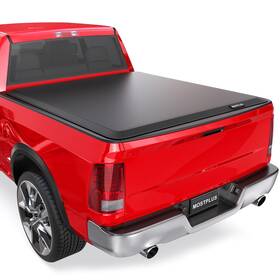 Mostplus M44308w Roll-up Soft Vinyl Truck Bed Tonneau Cover Compatible For 2005