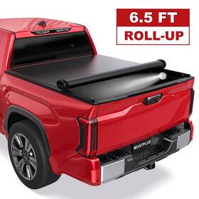M44406a Mostplus 6.5ft Roll Up Truck Bed Tonneau Cover With Led Lamp For 2007-2013 Toyota Tundra